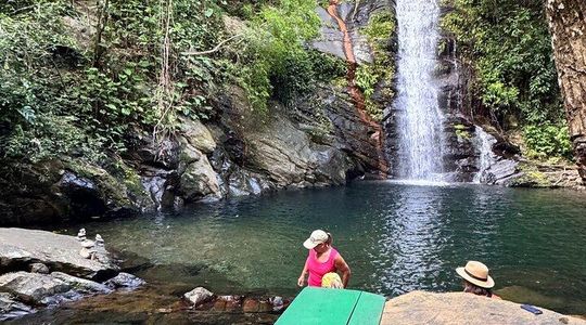 Swim and Unwind at a Scenic Waterfall from Hopkins Village