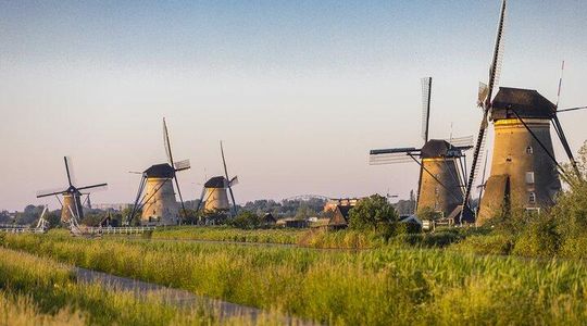 Famous Holland Tour: Visit Kinderdijk Rotterdam Delft from A'dam