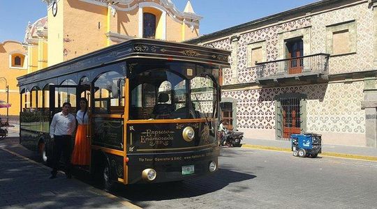 Cholula Magical Town on a Traditional Tram from Puebla in Spanish