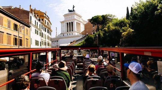 Panoramic Glass Elevator Ticket and 24H Hop On Hop Off Bus Tour