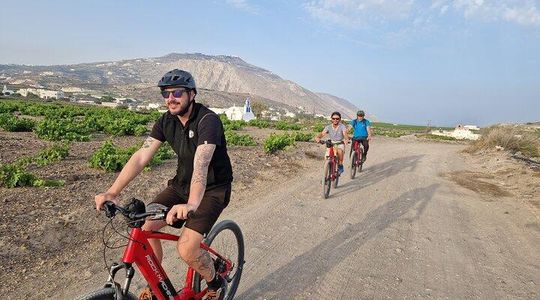 Santorini Small Group Guided E-bike Tour & Local Tomato Museum