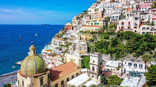 Full Day Amalfi Coast Shared Tour by Sea and Land