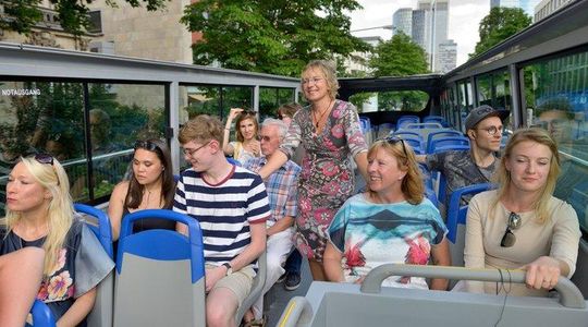 Frankfurt Skyline City Tour with Hop on Hop off Experience