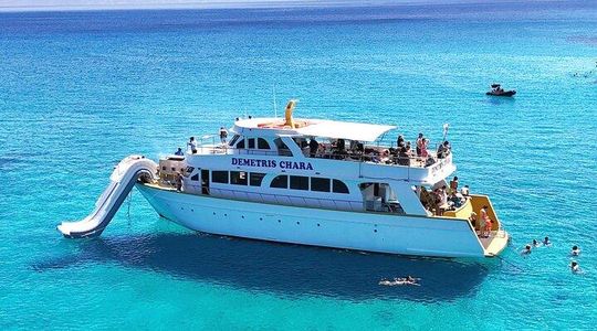 Demetris Chara Boat/Blue Lagoon boat trips with BBQ and SLIDE