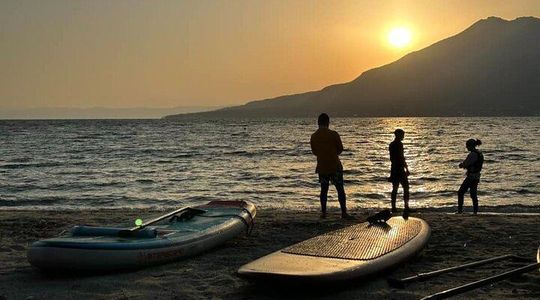 Kagoshima Volcano Sunrise SUP Activity Inc. Breakfast & Transport