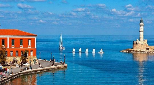Chania city from Rethymno