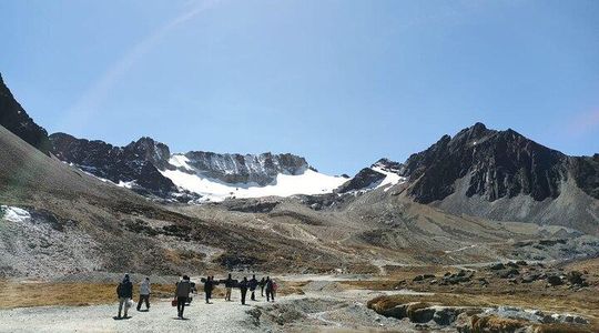 Hike through Bolivian Altiplano and Nevado Charquini from La Paz
