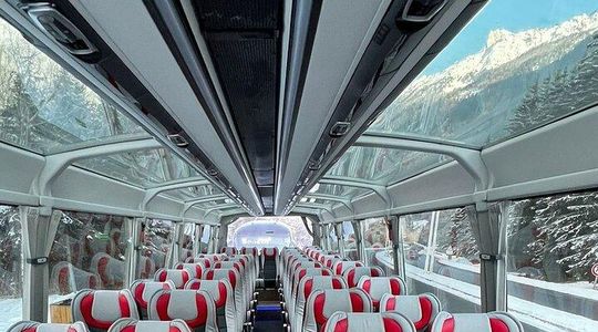 Interlaken Panoramic Glass Roof Bus to Grindelwald Lauterbrunnen