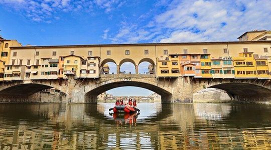 Soft Rafting in Florence under the Pontevecchio Arches