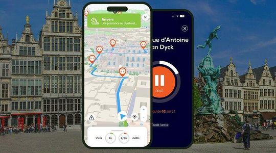 Antwerp Audio guided walking tour 2h15 and 21 audio commentary
