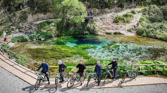 Sarandë: Blue Eye Countryside E-Bike Tour with Kayak Option