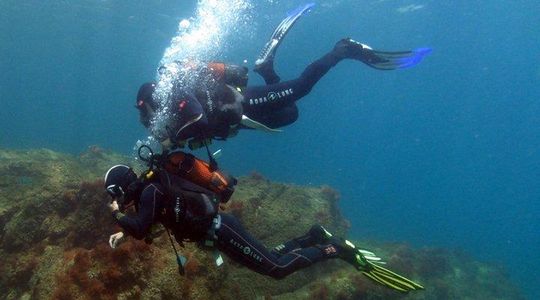Double Dive Baptism in San Vicente, Cape Verde