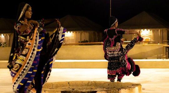 Blissful Half Day Sunset Camel Safari with Musical Evening