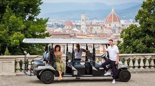Florence Golf Cart Tour Piazzale Michelangelo Panoramic Views