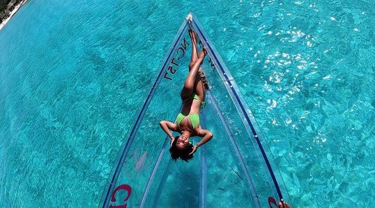 Curaçao Sunset Glass-Bottom Boat Cruise: Drinks & Optional Swim