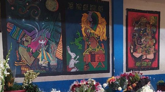 Chichicastenango Market and colors and syncretism