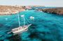 From Sliema: Three Bay Cruise with Lunch and Optional Transfers