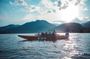 Wine tasting on traditional wooden boats in Wachau Valley