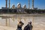 Abu Dhabi Grand Mosque Louvre Giant Diver and Reflection View