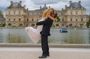 Paris Luxembourg Garden Wedding Vows Renewal Ceremony with Photo Shoot