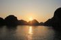 Sunset on Lan Ha Bay one of the most beautiful bay in the world