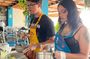 Food tour with fruit tasting and cooking class.
