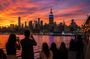 NYC Skyline Sunset & Evening Cruise Near South St Seaport