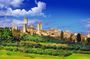 Volterra and San Gimignano with Bocelli's Theatre Private Tour from Lucca