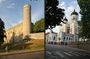 Towers, gates, churches, palaces and warehouses