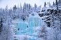 Korouoma Canyon Frozen Waterfalls
