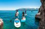 Small group paddle boarding tour to Bagni Regina Giovanna