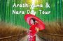 From Osaka:Arashiyama Forest, Katsuo-ji Temple and Nara Park Tour