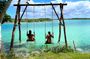Bacalar Tour From Cancún Beach Club and Lagoon of 7 Colors
