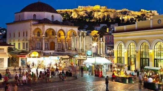 Vibrant Athens night guided walking tour