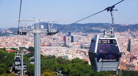 Montjuïc Cable Car tickets with self-guided audio tour