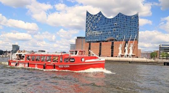 90-min harbor tour in German and English with possible hop-on, hop-off