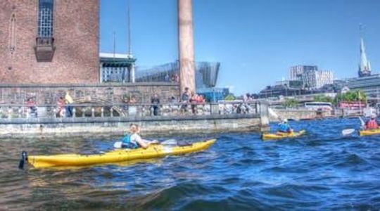 Downtown Stockholm kayaking tour