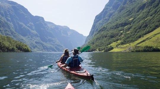 Guided sea kayak experience in the Nærøyfjord