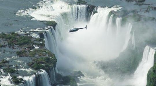 Iguassu falls panoramic helicopter flight