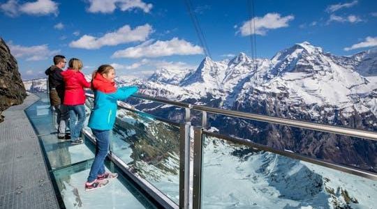 Aerial cableway ticket to Schilthorn Piz Gloria  from Stechelberg
