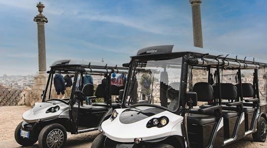 Rome city highlights guided tour by golf cart