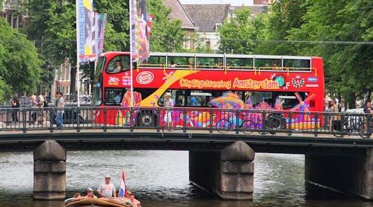City Sightseeing hop-on hop-off Amsterdam bus tour and optional cruise