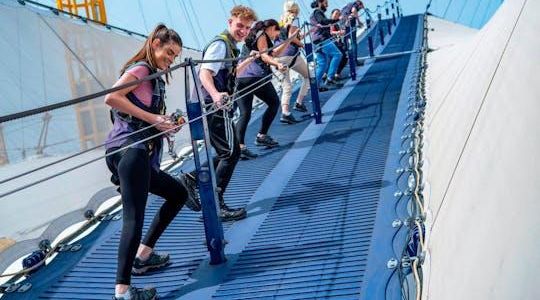 Up at The O2 daylight climb