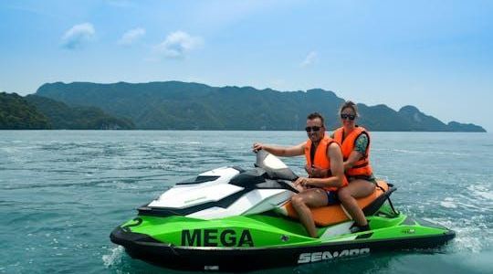 Jet ski island hopping off Langkawi