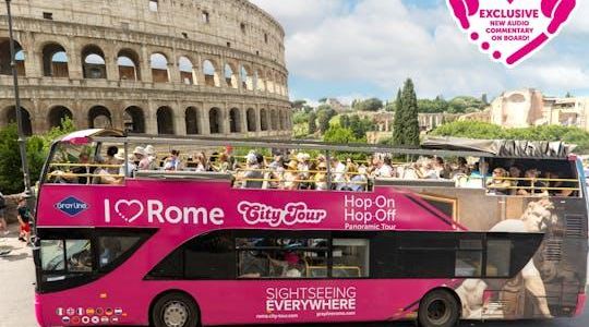 Hop-on hop-off panoramic tour of Rome