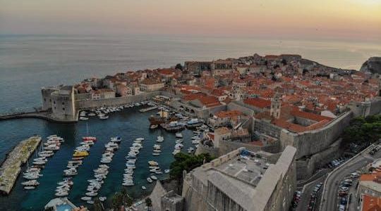 Evening stroll through the old town in Dubrovnik