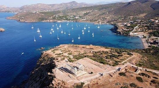 Temple of Poseidon and Cape Sounion private sunset tour with audio guide