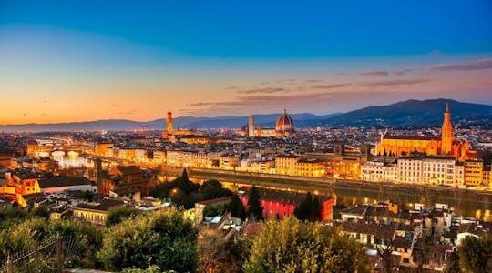 E-bike night tour of Florence with stunning view from Piazzale Michelangelo