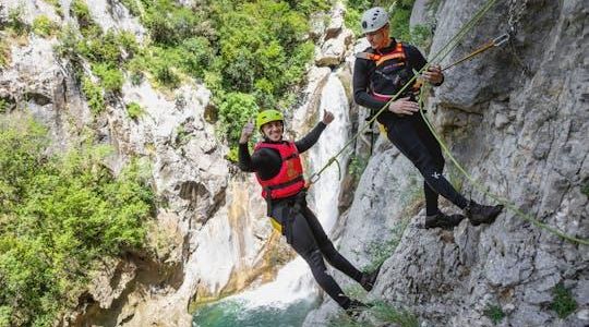 Extreme canyoning on the river Cetina