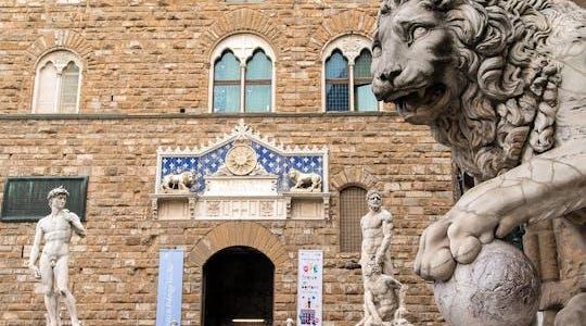 Accademia Gallery guided tour with 24 or 48-hour hop-on hop-off bus tickets